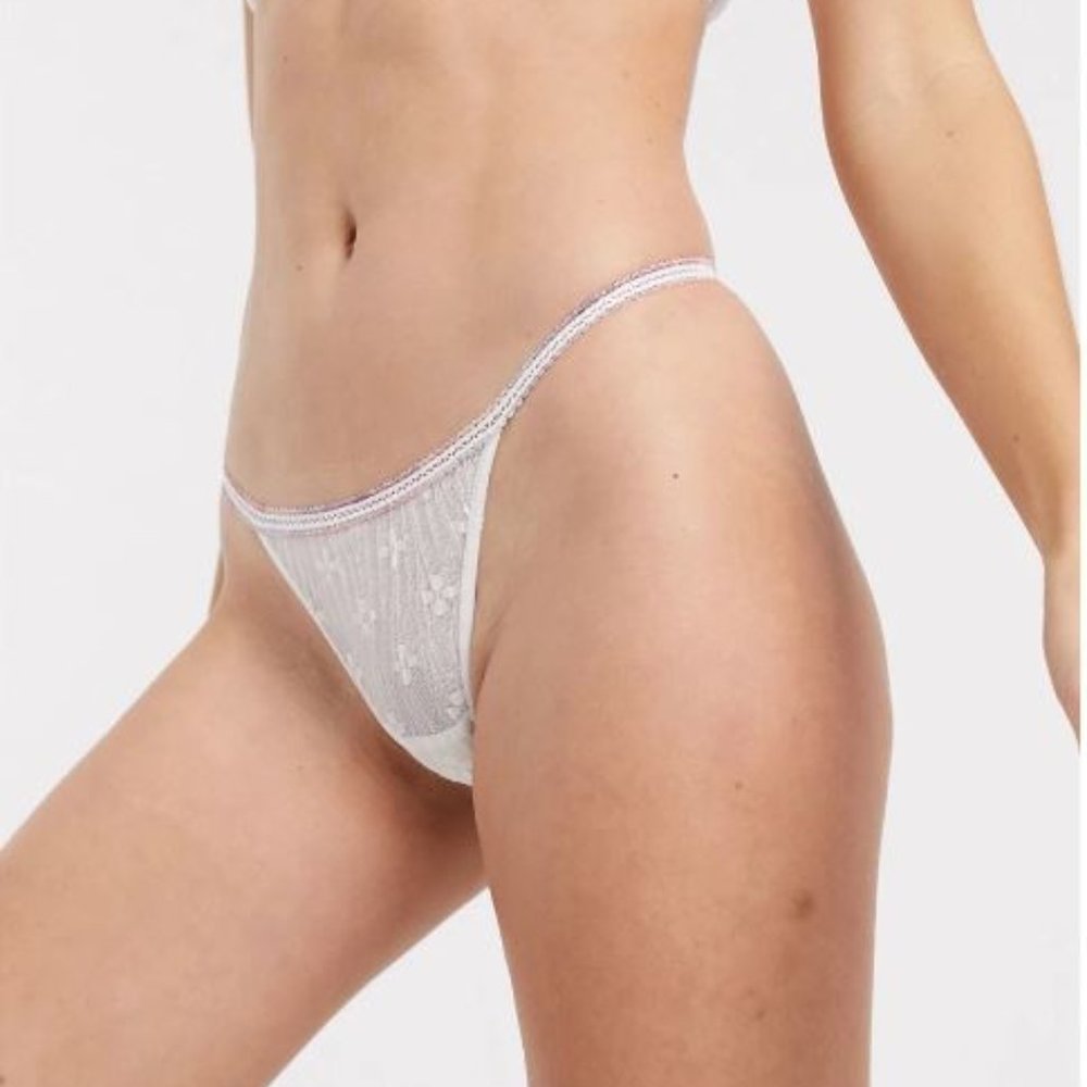 free people gabriella thong Ivory Small